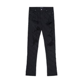 RTA Denis Mini Flare Ripped Black Jeans at Gravity NYC